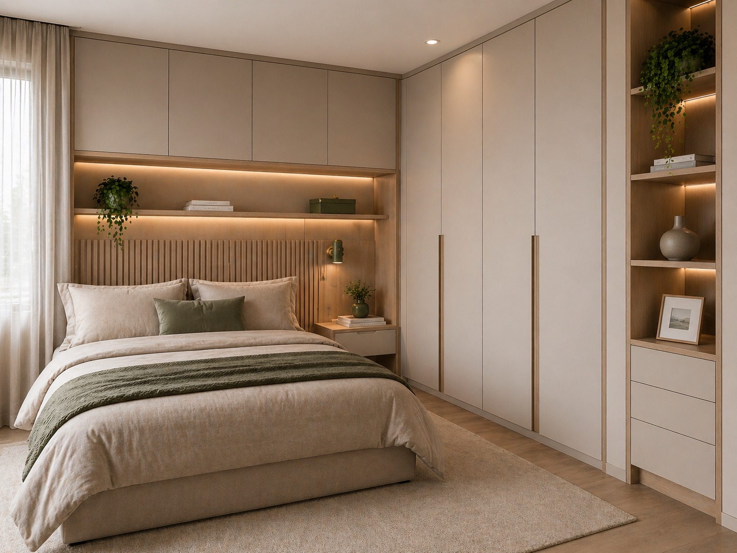 Detalhe de móvel planejado em madeira